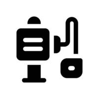 colonoscopy glyph icon. Strong and solid icon for websites and mobile apps. vector