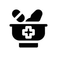 medicine concoction glyph icon. Strong and solid icon for websites and mobile apps. vector