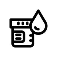 urine sample line icon. Clean and minimalist icon for websites and mobile apps. vector