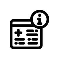 information line icon. Clean and minimalist icon for websites and mobile apps. vector