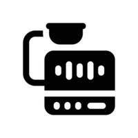 hearing test glyph icon. Strong and solid icon for websites and mobile apps. vector