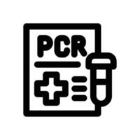 test pcr line icon. Clean and minimalist icon for websites and mobile apps. vector