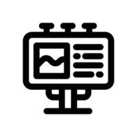 bilboard line icon. Clean and minimalist icon for websites and mobile apps. vector