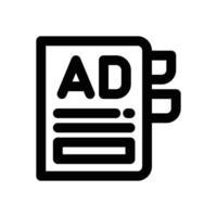 agenda line icon. Clean and minimalist icon for websites and mobile apps. vector
