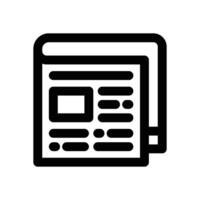 news paper line icon. Clean and minimalist icon for websites and mobile apps. vector
