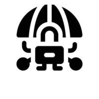 private network glyph icon. Strong and solid icon for websites and mobile apps. vector