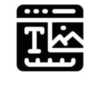 layout glyph icon. Strong and solid icon for websites, mobile interfaces, presentations, and visual branding. High quality and easy to edit. vector