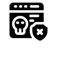 virus attack glyph icon. Strong and solid icon for websites and mobile apps. vector