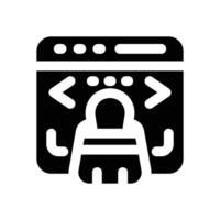 clean code glyph icon. Strong and solid icon for websites and mobile apps. vector