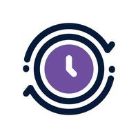 delivery time duotone icon. Sleek and modern icon for websites, mobile apps, marketing materials, and corporate design. Fully scalable and ready to use. vector