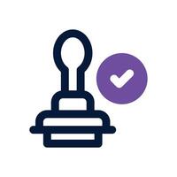 stamp duotone icon. Sleek and modern icon for websites, mobile apps, marketing materials, and corporate design. Fully scalable and ready to use. vector