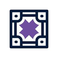 cargo box dual tone icon. Sleek and modern icon for websites and mobile apps. vector