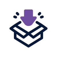 packing duotone icon. Sleek and modern icon for websites, mobile apps, marketing materials, and corporate design. Fully scalable and ready to use. vector