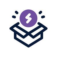 fast delivery duotone icon. Sleek and modern icon for websites, mobile apps, marketing materials, and corporate design. Fully scalable and ready to use. vector