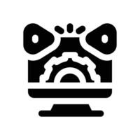 content managing glyph icon. Strong and solid icon for websites and mobile apps. vector