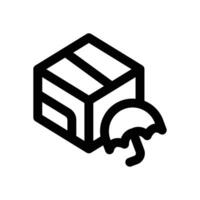 insurance delivery line icon. Clean and minimalist icon for websites and mobile apps. vector