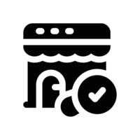 market research glyph icon. Strong and solid icon for websites and mobile apps. vector