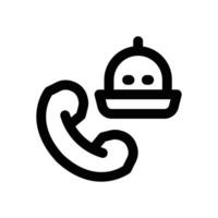 order food line icon. Clean and minimalist icon for websites and mobile apps. vector