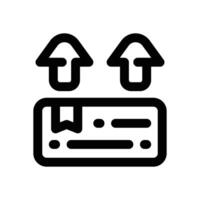 export line icon. Clean and minimalist icon for websites and mobile apps. vector
