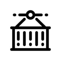 container line icon. Clean and minimalist icon for websites and mobile apps. vector