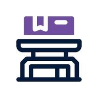 scale duotone icon. Sleek and modern icon for websites, mobile apps, marketing materials, and corporate design. Fully scalable and ready to use. vector