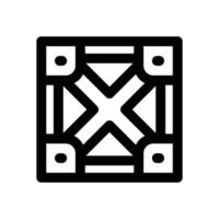 cargo box line icon. Clean and minimalist icon for websites and mobile apps. vector