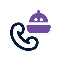 order food dual tone icon. Sleek and modern icon for websites and mobile apps. vector
