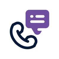 service center dual tone icon. Sleek and modern icon for websites and mobile apps. vector