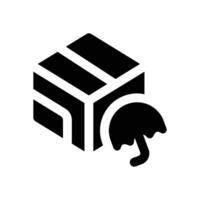 insurance delivery glyph icon. Strong and solid icon for websites, mobile interfaces, presentations, and visual branding. High quality and easy to edit. vector