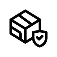 guaranteed line icon. Clean and minimalist icon for websites, mobile apps, presentations, and logos. Fully scalable and customizable for any project. vector