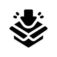 packing glyph icon. Strong and solid icon for websites, mobile interfaces, presentations, and visual branding. High quality and easy to edit. vector