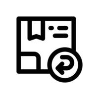 refund line icon. Clean and minimalist icon for websites, mobile apps, presentations, and logos. Fully scalable and customizable for any project. vector