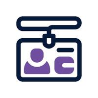 member card duotone icon. Sleek and modern icon for websites, mobile apps, marketing materials, and corporate design. Fully scalable and ready to use. vector