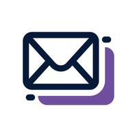email duotone icon. Sleek and modern icon for websites, mobile apps, marketing materials, and corporate design. Fully scalable and ready to use. vector