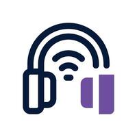 customer support duotone icon. Sleek and modern icon for websites, mobile apps, marketing materials, and corporate design. Fully scalable and ready to use. vector