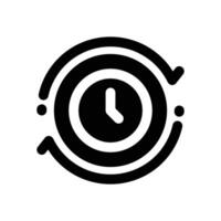 delivery time glyph icon. Strong and solid icon for websites, mobile interfaces, presentations, and visual branding. High quality and easy to edit. vector