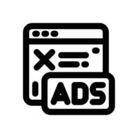 ad pop up line icon. Clean and minimalist icon for websites and mobile apps. vector