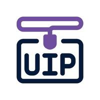 vip card duotone icon. Sleek and modern icon for websites, mobile apps, marketing materials, and corporate design. Fully scalable and ready to use. vector