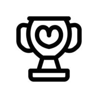 trophy line icon. Clean and minimalist icon for websites and mobile apps. vector