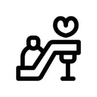 escalation line icon. Clean and minimalist icon for websites and mobile apps. vector