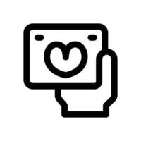 loyalty card line icon. Clean and minimalist icon for websites and mobile apps. vector