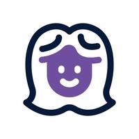 customer dual tone icon. Sleek and modern icon for websites and mobile apps. vector