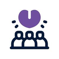 customer loyalty dual tone icon. Sleek and modern icon for websites and mobile apps. vector