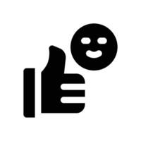 feedback glyph icon. Strong and solid icon for websites, mobile interfaces, presentations, and visual branding. High quality and easy to edit. vector