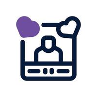 influencer duotone icon. Sleek and modern icon for websites, mobile apps, marketing materials, and corporate design. Fully scalable and ready to use. vector