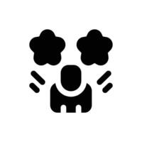 customer stratification glyph icon. Strong and solid icon for websites and mobile apps. vector