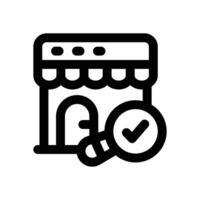 market research line icon. Clean and minimalist icon for websites and mobile apps. vector