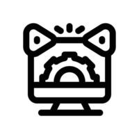 content managing line icon. Clean and minimalist icon for websites and mobile apps. vector