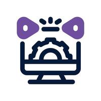 content managing dual tone icon. Sleek and modern icon for websites and mobile apps. vector