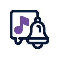 jingle dual tone icon. Sleek and modern icon for websites and mobile apps. vector